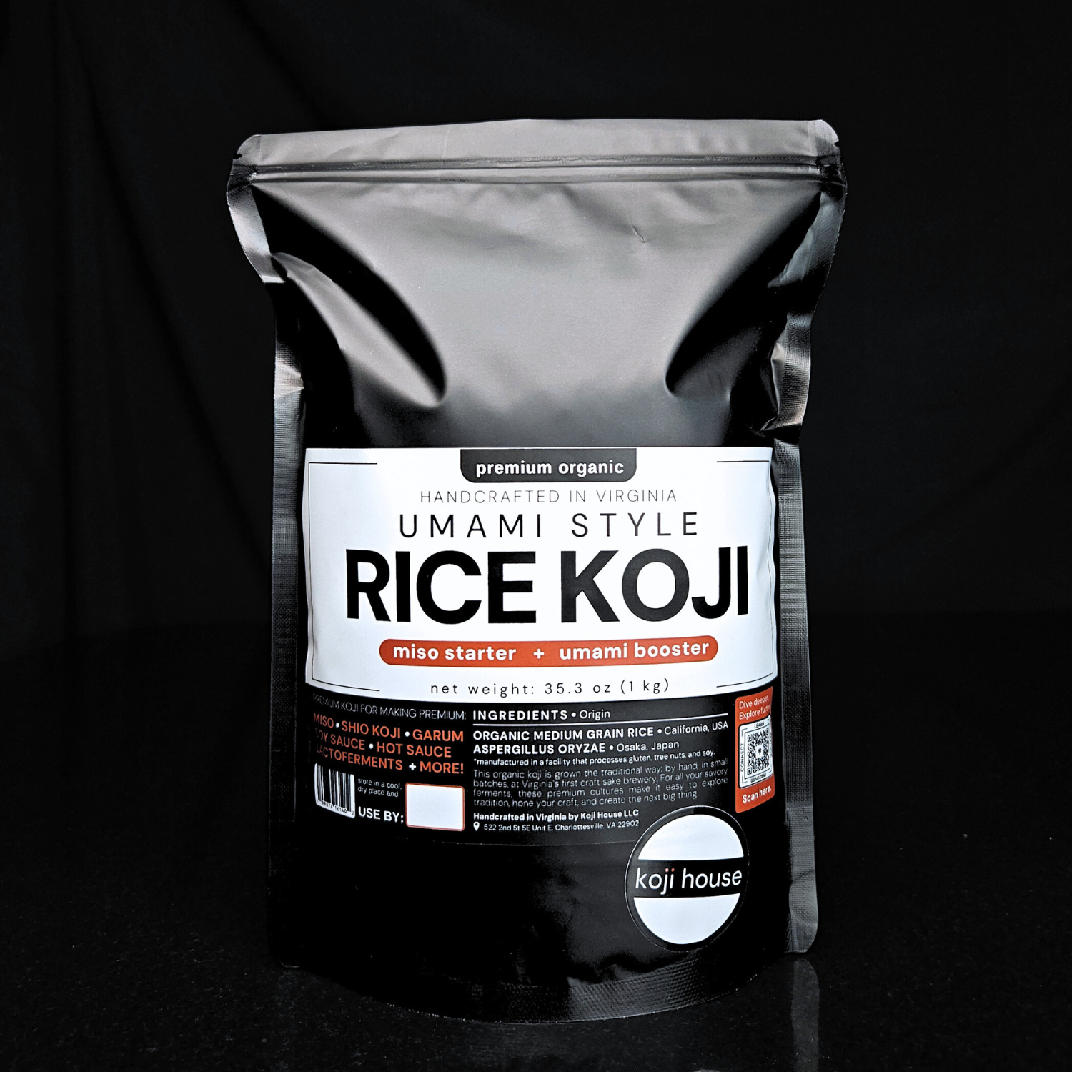 Kojiです　無洗米 Premium Organic Umami Rice Koji (1 KG) | For Shio Koji, Miso
